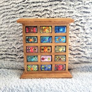 Wooden jewelry box 🌸